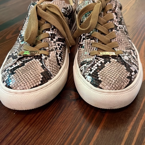 JSlides Embossed Leather Sneakers - Picture 5 of 9